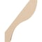 Ekena Millwork 5-inch W x 14-inch D x 18-inch H Geneva Rough Cedar Woodgrain TimberThane Knee Brace, Primed BRCUR05X14X18GNVRCPR - alternate 3